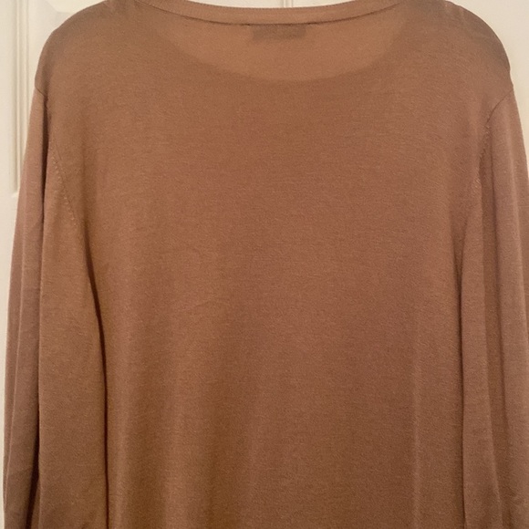 Zara Woman Tan midi three quarter sleeve knit dress size M - Picture 8 of 13
